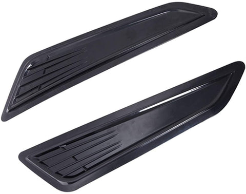 2PCS SS Style Decorative Front Black Bonnet Hood Vent Scoop Shade Covers for 2016-2018 Fit for Chevy Camaro LT 1LT 2LT Car Accessories Hood Scoop