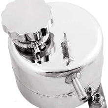Aluminium Radiator Coolant Water Overflow Expansion Tank Reservoir for Mini Cooper S R52 R53 (Black)