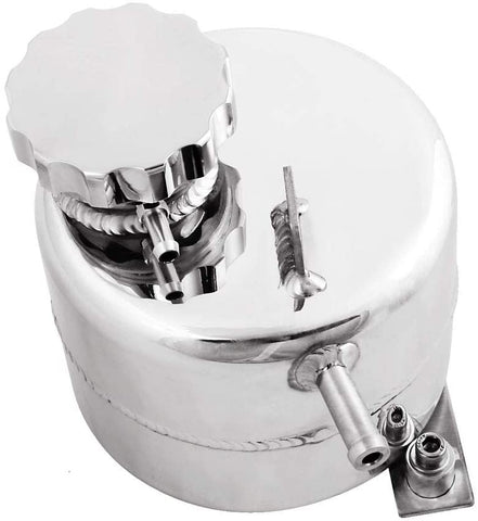 Aluminium Radiator Coolant Water Overflow Expansion Tank Reservoir for Mini Cooper S R52 R53 (Black)