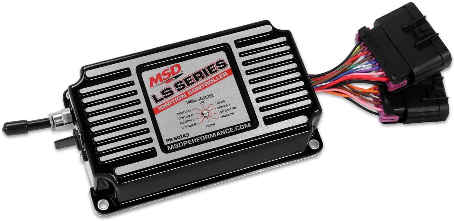 MSD Ignition 60143 Controller; LS Ignition; for Both 24x and 58x Crank Trigger Engines; Black;