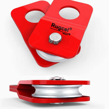 RUGCEL Winch 4.8T Heavy Duty Recovery Winch Snatch Block,10500lb Capacity (Red)