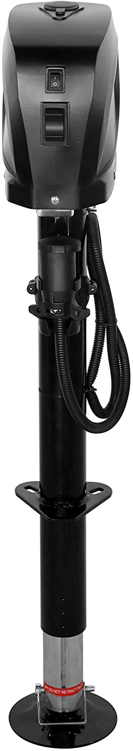 Uriah Products UC500010 Electric Trailer Jack (7-Way Connector, 5000 lb. 12V DC), Black (Black 5000 lb)