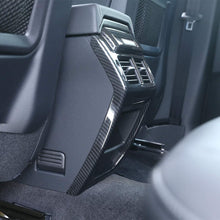 CHEYA Carbon Fiber Rear Row Air Conditioner Outlet Vent Frame Trim 1pc for Land Rover Range Rover Evoque 2012-2017