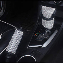 LALATECH 2 Packs Univeral Diamond Leather Seat Belt Shoulder Pads for Women, Bling Rhinestones Car Bling Seat Belt Covers, Crystal Handbrake Cover, Bling Ring Car Accessories (4 Pack)