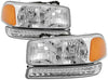 ( xTune ) GMC Sierra 99-06 /Yukon 00-06 ( Don‘t fit Denali and C3 Model ) Headlights & LED Bumper Lights - Chrome