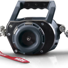 WARN 101570 Handheld Portable Drill Winch with 40 Foot Steel Wire Rope: 750 lb Pulling Capacity
