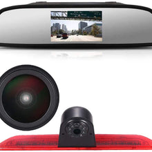 HD IP68 1280pixels Third Roof Top Mount Brake Lamp Reverse Rear View Backup Camera Angle and distance Adjustable IR Night Vision for F o r d Transit Tourneo custom Jumbo Kasten V363 F150 F350 V636 MK8