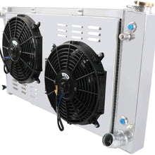 CoolingCare 4Row Aluminum Radiator+Shroud+Fan for Chevy/GMC C/K Series 10 20 30 Pickup Truck Suburban 1967-72
