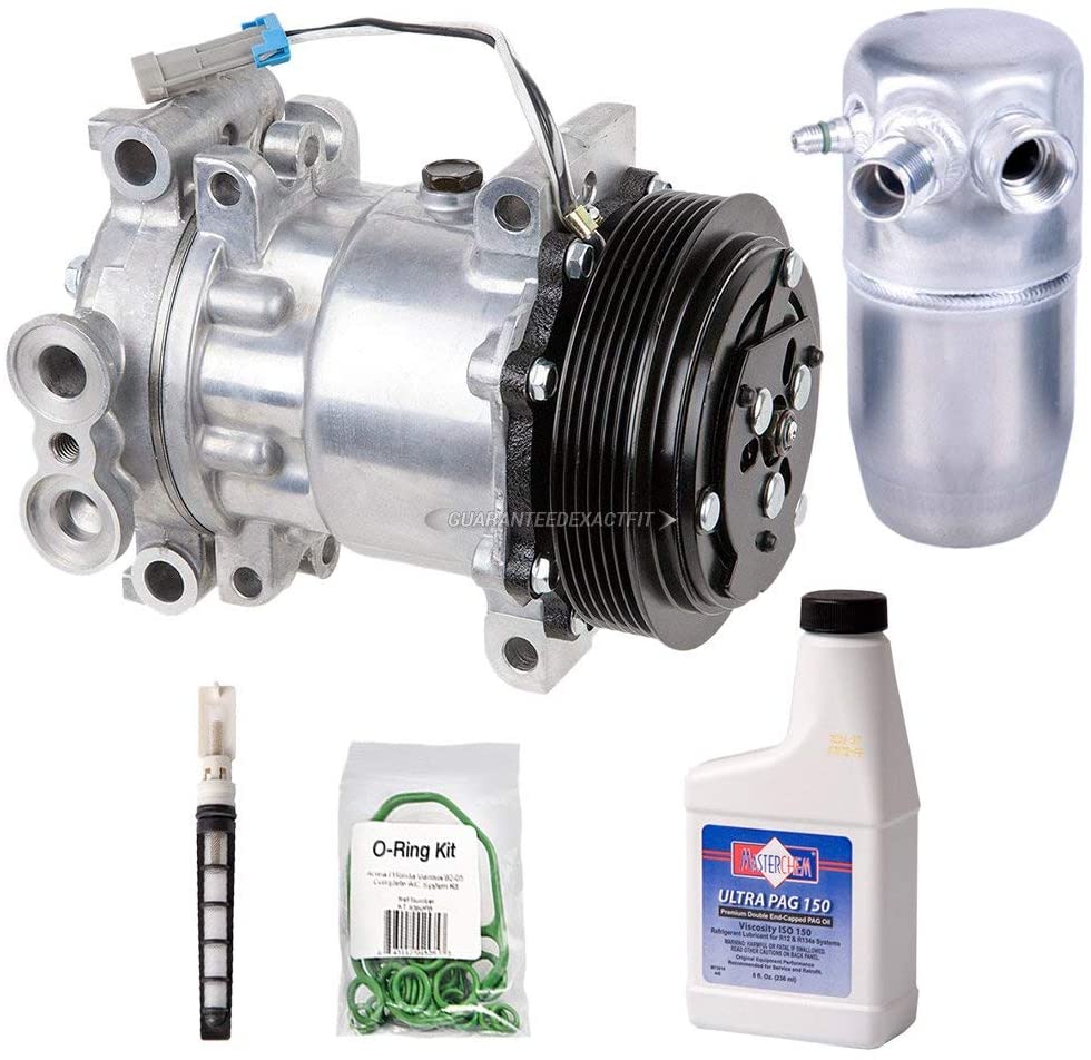 AC Compressor & A/C Repair Kit For GMC Sierra Yukon Chevy Tahoe Silverado Cheyenne C/K Pickup 1996 1997 1998 1999 2000 - BuyAutoParts 60-80104RK New