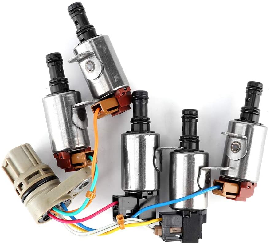 Qiilu Transmission Solenoid Valve Kit, Transmission Solenoid Kit Fit for Honda Accord/Acura/CR-V/Element 28500-PRP-004