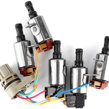 Qiilu Transmission Solenoid Valve Kit, Transmission Solenoid Kit Fit for Honda Accord/Acura/CR-V/Element 28500-PRP-004