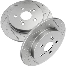 BRAKEUS Brake Rotors Kits Fit for 11-17 CT0h,09-10 Pontiac Vibe,for Toyota Corolla/Matrix/Prius/Prius Plug-In/Prius Prime with 5 -Lugs Slotted Disc