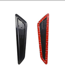 2PCS SS Style Decorative Front Black Bonnet Hood Vent Scoop Shade Covers for 2016-2018 Fit for Chevy Camaro LT 1LT 2LT Car Accessories Hood Scoop