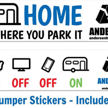 Andersen Hitches Rapid Jack 3620 | Easy RV or Trailer Leveling Jack | Doubles as Jack Wheel Holder, Jack Post Block, Pad Block, and Wheel Chock | Includes 2 Bumper Stickers