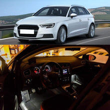 4Pcs LED Footwell Lights Interior Light with Wiring Harness OEM 4E0947415A 4E0947415 Fit for A3 A4 A5 A6 A7 A8 Q3 Q5 Q7