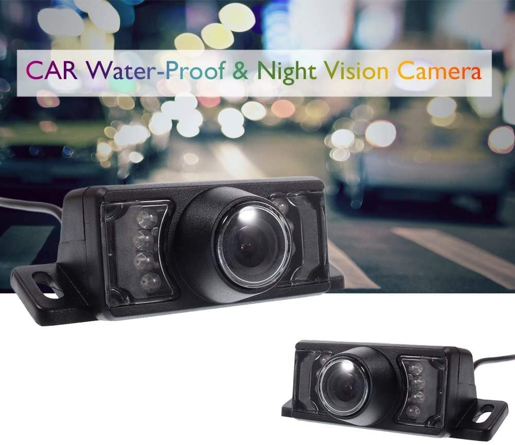 HD Backup Camera for Car Pickup Trucks SUVs Vans RVs License Plate,Universal Waterproof Rear View Camera Night Vision Wide View