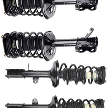 FINDAUTO Front and Rear Pair Complete Struts Assembly Fit for 1998-2002 Chevrolet Prizm,1993-2002 for TOYOTA Corolla 271952 271951 171954 171953 Coil Springs Mount Shock Struts