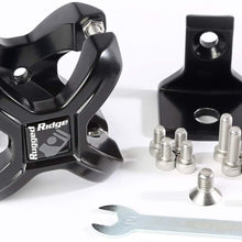 Rugged Ridge 11031.02 Black X-Clamp for 1.25-2" Tube Bumper Roll Bar and Cage Accessory Mount 2-Piece Kit