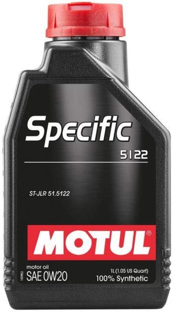 Motul 107304 OEM SPECIFIC 100% SYNTHETIC ENGINE OILS, SPECIFIC 5122 0W20, 1L (1.05