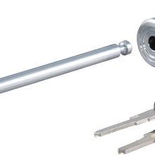 CURT 23523 Chrome Trailer Tongue Coupler Lock, 1/4-Inch Pin Diameter, Up to 3-3/8-Inch Span