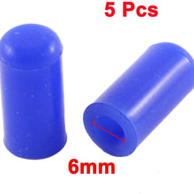 FOORDAY Dia Silicone Blanking Cap 6MM Inner Inner Diameter 6MM Blue Universal Application - 5 PCS