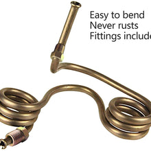 25 Ft. of 3/16 in Brake Line Flexible, Easy to Bend Replacement Tubing Kit (Includes 16 Fittings) -Inverted Flare, SAE Thread