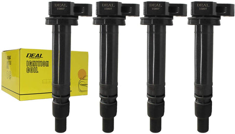 DEAL Pack of 4 New Ignition Coils For Celica GTS/Corolla XRS/Matrix XRS - Pontiac Vibe GT 1.8L L4 2ZZGE Replacement# UF-314 C1306 C1419