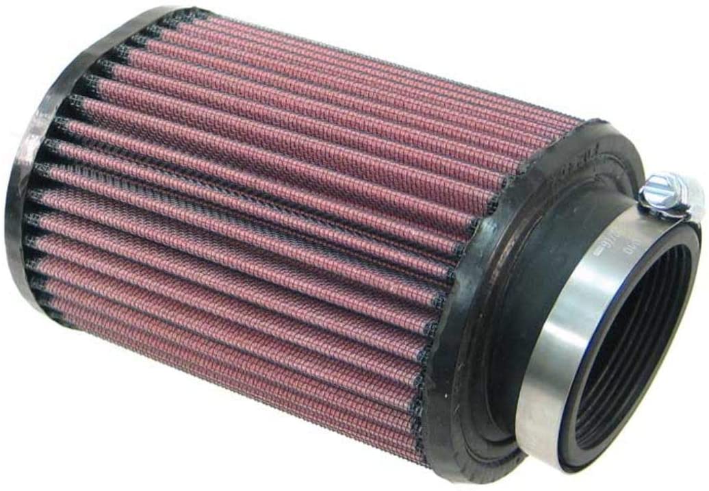 K&N Universal Clamp-On Air Filter: High Performance, Premium, Washable, Replacement Engine Filter: Flange Diameter: 2.4375 In, Filter Height: 6 In, Flange Length: 1 In, Shape: Oval, RU-1230