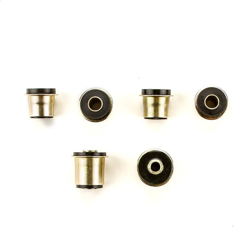 Andersen Restorations Black Polyurethane Control Arm Bushings Set Compatible with Chevrolet Chevy II/Nova OEM Spec Replacements (6 Piece Kit)