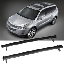 WHEELTECH Roof Rack Cross Bar Rail fit For Chevrolet Traverse 2018-2019 Cargo Racks Rooftop Cargo Luggage Baggage Black Crossbars