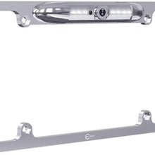 License Plate Backup Camera, Esky Rear View Camera 170 Degree Viewing Angle Universal Night Vision Waterproof High Sensitive 7 Bright LED Reversing Car Camera(Silver)