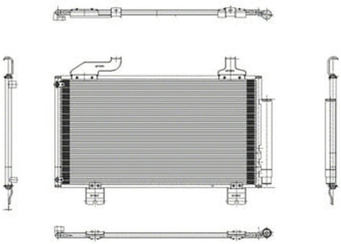 A/C Condenser AC3030125 80100TL2A01 2009-2014 Fits Acura TSX 2.4L L4