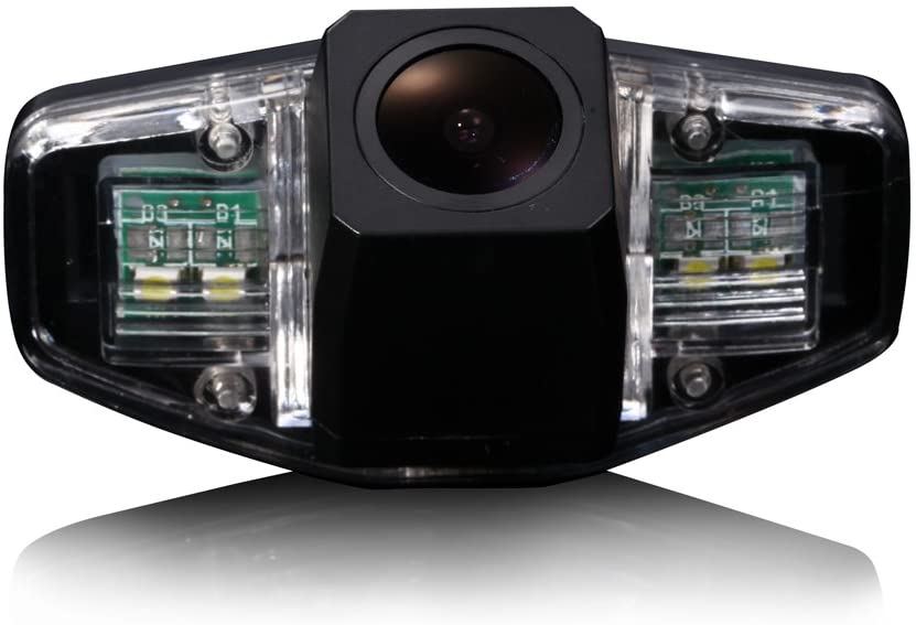 170° Reversing Vehicle-Specific Integrated in Number Plate Light License Rear View Backup Camera for Honda Accord/Acura TSX/Accord/Pilot/Civic EK/Civic FD/Odyssey/Acura TSX (HD Back Camera) (HD Back Camera)
