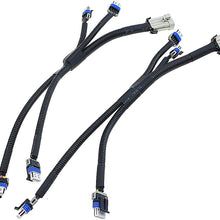 TIKSCIENCE 2Pcs Ignition Coil Harness Kit,Fit for LS1 LS6 Engine Relocation Brackets -Black