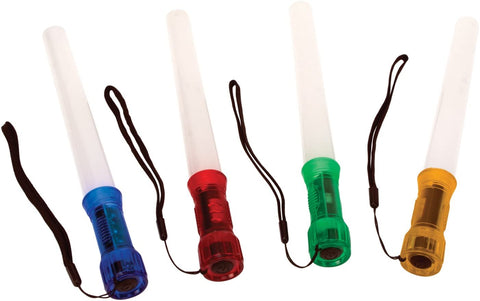 Performance Tool W2349 Red, Amber, Green & Blue LED Glowstick Stick, 4 Pack (Alternative to Chemical Glowsticks)