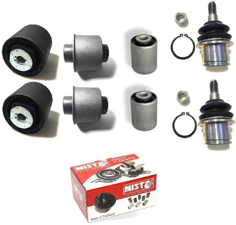 NISTO 6 Front Lower Control Arm Bushing 2 Ball Joint For 2011-2018 Chrysler 300 300C 2WD RWD