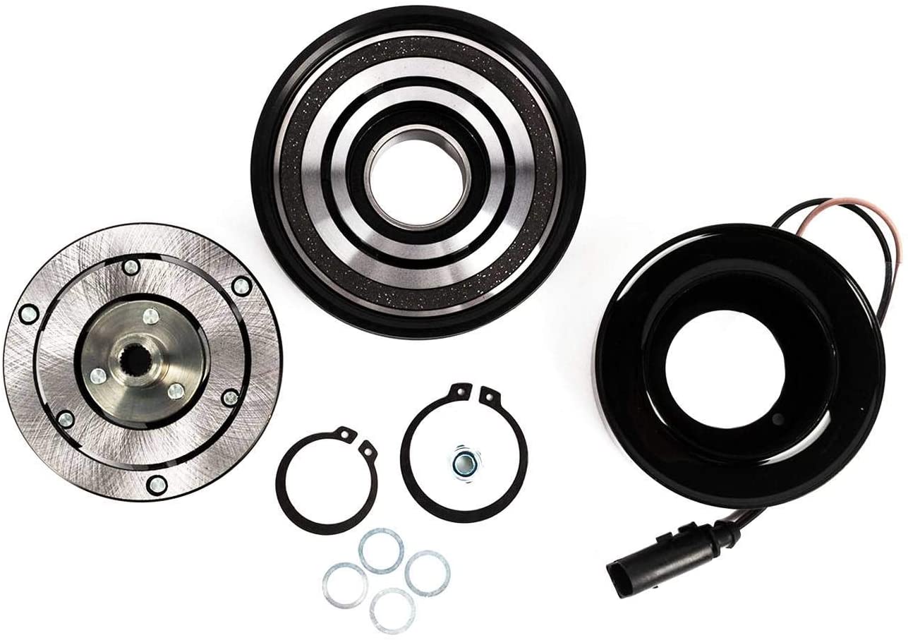 KARPAL AC A/C Compressor Clutch Assembly Repair Kit 1J0820803B Compatible With Audi TT Volkswagen Beetle Golf Jetta