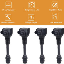 JDMON Compatible with Ignition Coil Nissan Altima Sentra X-trail L4 2.5L 2002-2008 Replace 22448-8H315 22448-8H310 UF-350 C1398 Pack of 4