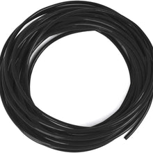 X AUTOHAUX 10 Meter 32.8ft 2.5mm Inner Dia Universal Polyurethane PU Vacuum Hose Tube Black for Car