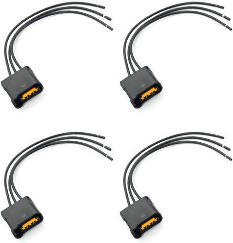EXAUTOPONE 4pcs Ignition Coil Connector Plug Harness Pigtail Compatible with Impreza WRX STI Legacy Outback Baja USDM EJ20 EJ25 EZ30 Engine