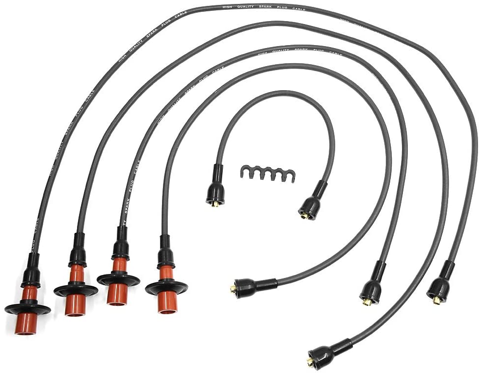 uxcell Car Spark Plug Wires Set of 5 Ignition Cable Wire for Volkswagen 1946-1979 09001