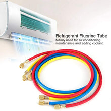Liineparalle 1.5m 600psi 1/4in Air-Conditioning Fluoride Tube Coolant Refrigerant Adding Tool Accessory