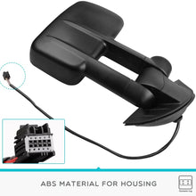 YITAMOTOR Towing Mirrors Compatible with Chevrolet GMC Cadillac Silverado Sierra 07-13 Power Heated Telescoping with LED Arrow Signal Light