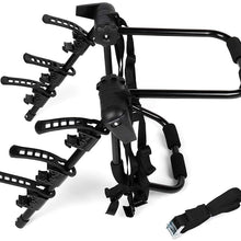 ROADFAR 3 Bikes Car Trunk Mount Carrier Rack Bicycle Racks with Straps fit for Trunk, SUV, Vans & More