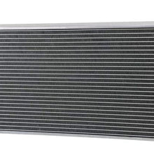 OzCoolingParts All Aluminum Radiator + 3 x 9" Cooling Electric Fan w/Shroud + Thermostat/Relay Wire Kit for 1984-2001 85 92 93 94 95 96 97 98 99 00 Jeep Cherokee XJ/Comanche 2.5 4.0, L4 V6 Auto Engine