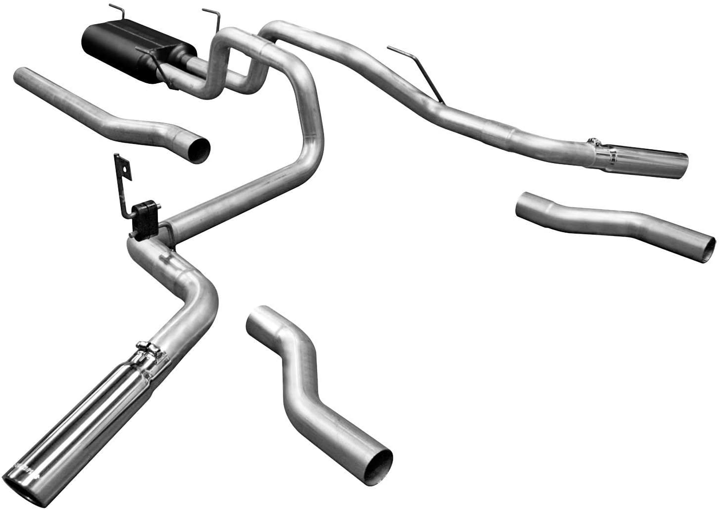 Flowmaster 17438 Cat-back System - Dual Rear/Side Exit - American Thunder - Moderate Sound (Base Product)