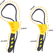 Rubber Pipe Straps Wrench Sets-2PCS Adjustable Oil Fuel Strap Wrench Tools Filter Strap Cutter Tool Plumbing Bathroom Shower Head Craftsman Monkey Wrench