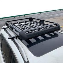 Roof Rack Carrier Basket Rooftop Cargo Carrier with Extension Black Car Top Luggage Holder 50"(L) x 38"(W) Universal for SUV Cars (Black)