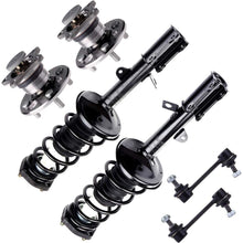 TUPARTS Rear Shocks Struts Complete Replacement Set Stabilizer Bar Link Kit,Wheel Hug fit for 98 99 00 01 02 Chevrolet Prizm 93 94 95 96 97 Geo Prizm suspension 171953 171954 512019 K954 set of 6