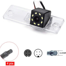 eHANGO Car Rear View Camera with 4 Pin to RCA Cable Bracket License Plate Lights Housing Mount for Toyota 4Runner N210 MK4 / Toyota Hilux Surf N210 / Toyota Fortuner/Toyota Innova (12 LED Angle)